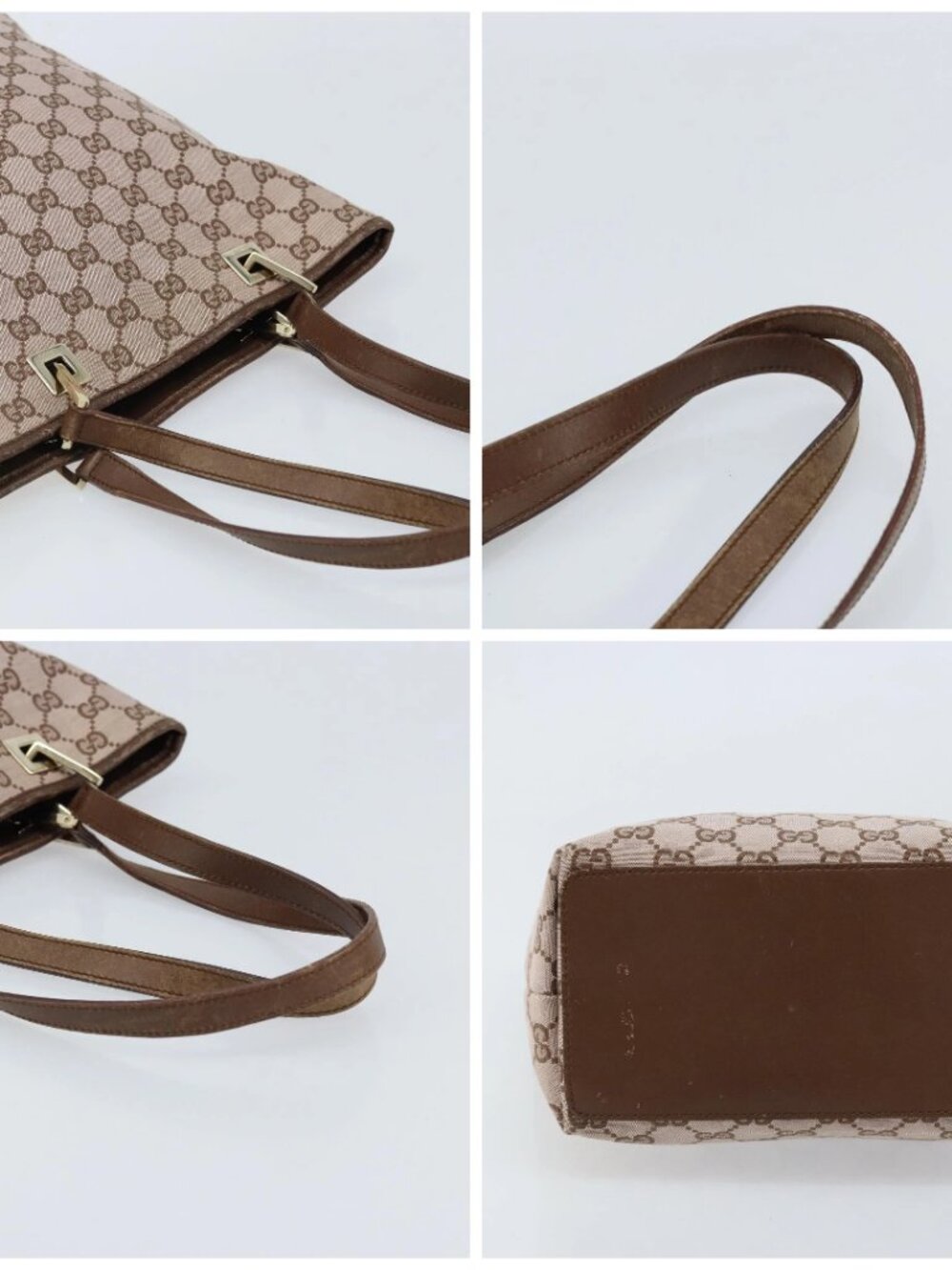 GUCCI GG Canvas Tote Bag Pink Gold - Picture 16 of 16